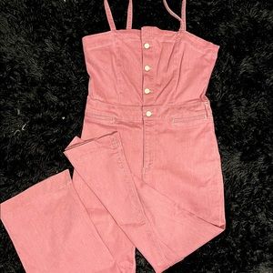 Pink overalls